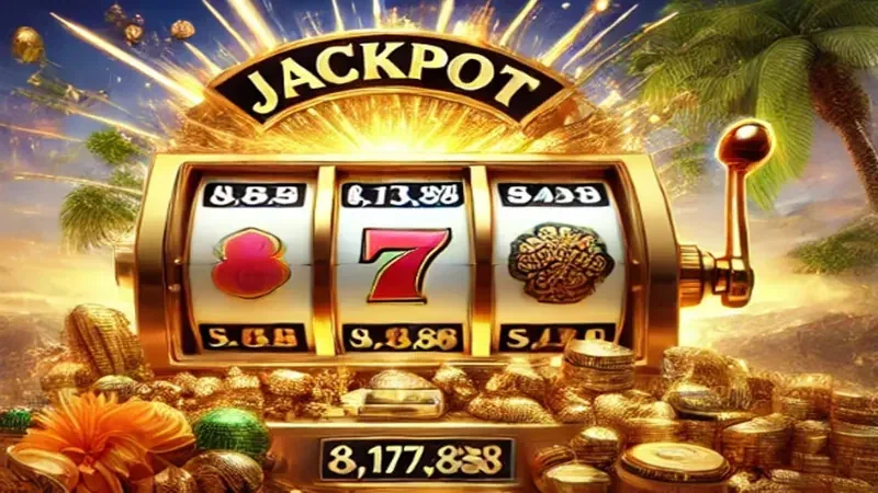 Antarmuka slot pada perangkat mobile dengan simbol reel